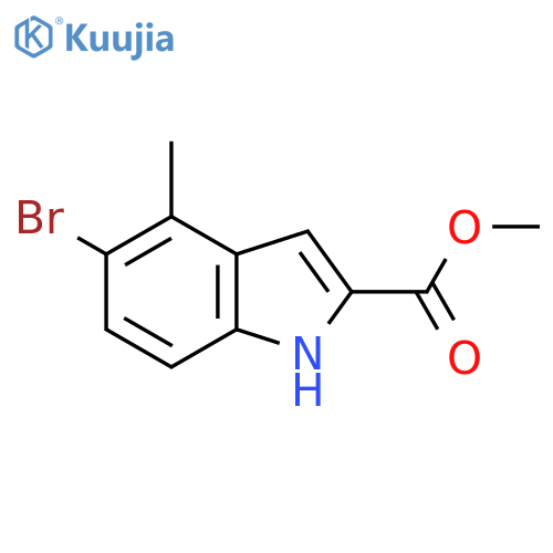 Methyl 5-bromo-4-methyl-1H-indole-2-carboxylate structure