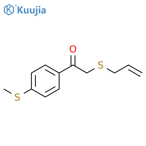 Ethanone, 1-[4-(methylthio)phenyl]-2-(2-propen-1-ylthio)- structure