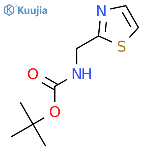 tert-Butyl N-(1,3-Thiazol-2-ylmethyl)carbamate structure
