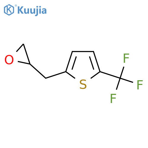 2-{[5-(Trifluoromethyl)thiophen-2-yl]methyl}oxirane structure