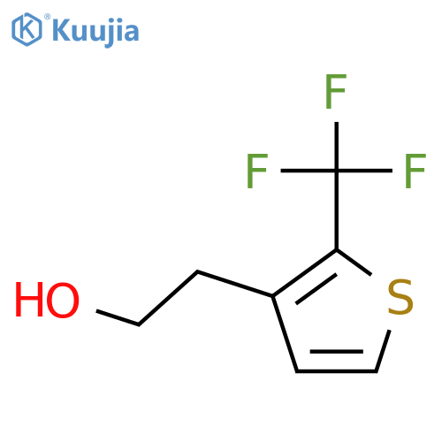 2-[2-(Trifluoromethyl)thiophen-3-yl]ethan-1-ol structure