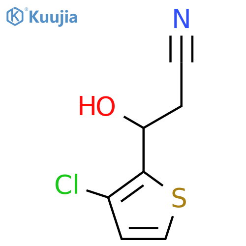 3-(3-Chlorothiophen-2-yl)-3-hydroxypropanenitrile structure