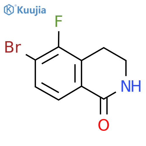 6-Bromo-5-fluoro-3,4-dihydro-2H-isoquinolin-1-one structure