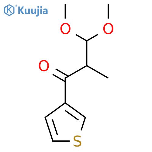 3,3-Dimethoxy-2-methyl-1-(thiophen-3-yl)propan-1-one structure