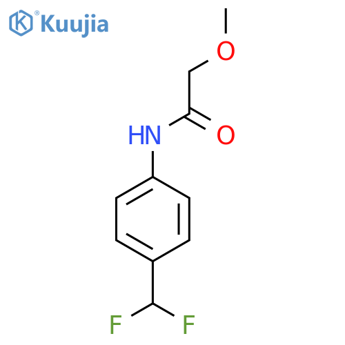 N-[4-(difluoromethyl)phenyl]-2-methoxyacetamide structure