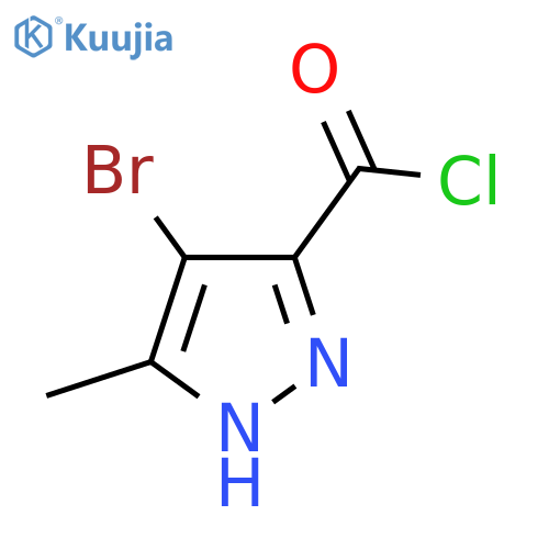 4-Bromo-5-methyl-1H-pyrazole-3-carbonyl chloride structure