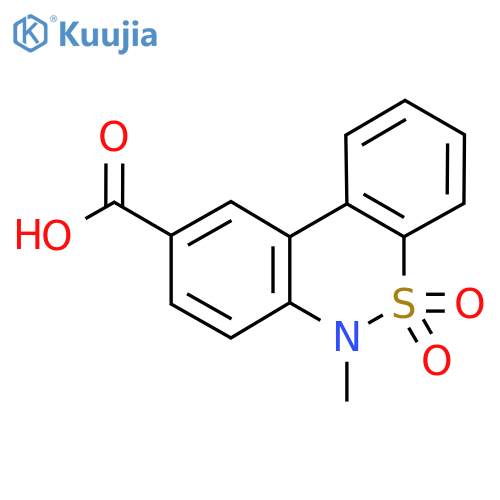 6-Methyl-6H-dibenzoc,e1,2thiazine-9-carboxylic acid 5,5-dioxide structure