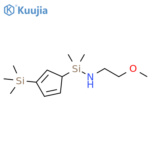 Silanamine, N-(2-methoxyethyl)-1,1-dimethyl-1-[3-(trimethylsilyl)-2,4-cyclopentadien-1-yl]- structure