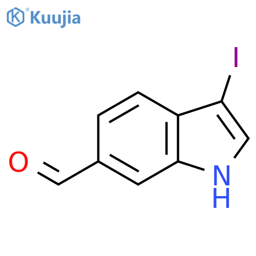 3-Iodo-1H-indole-6-carbaldehyde structure