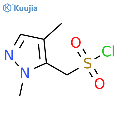 1H-Pyrazole-5-methanesulfonyl chloride, 1,4-dimethyl- structure