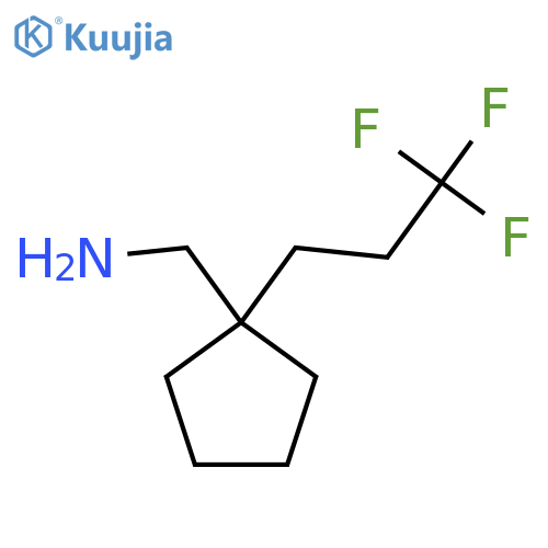 [1-(3,3,3-Trifluoropropyl)cyclopentyl]methanamine structure