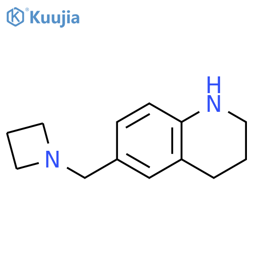 Quinoline, 6-(1-azetidinylmethyl)-1,2,3,4-tetrahydro- structure