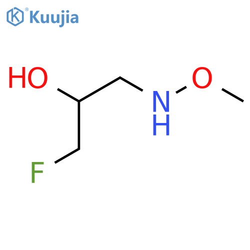 1-Fluoro-3-(methoxyamino)propan-2-ol structure