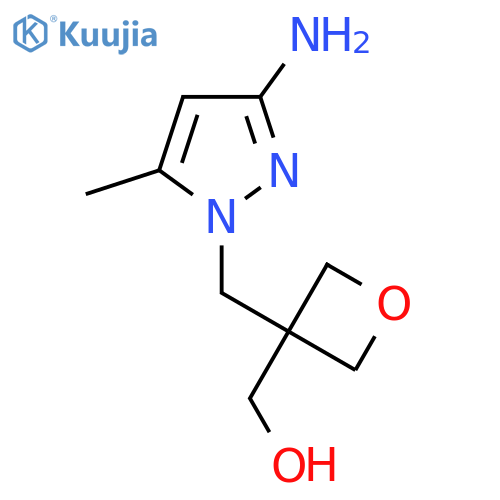{3-[(3-amino-5-methyl-1H-pyrazol-1-yl)methyl]oxetan-3-yl}methanol structure