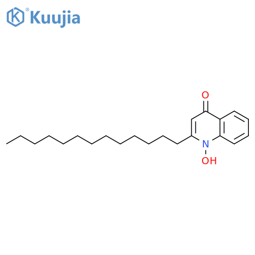 4-Hydroxy-2-tridecylquinoline; N-Oxide structure