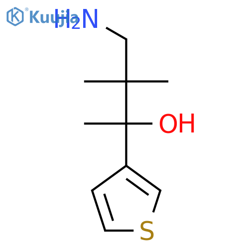 4-Amino-3,3-dimethyl-2-(thiophen-3-yl)butan-2-ol structure