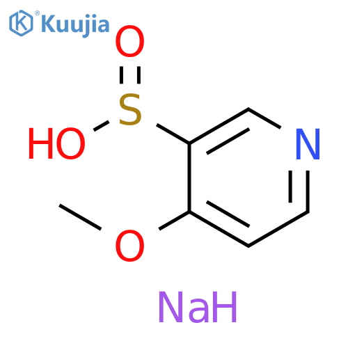 3-Pyridinesulfinic acid, 4-methoxy-, sodium salt (1:1) structure