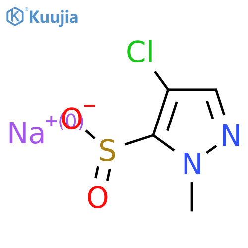 Sodium 4-chloro-1-methyl-1H-pyrazole-5-sulfinate structure