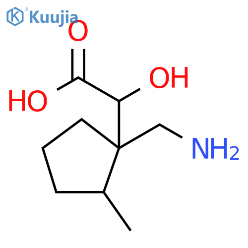 Cyclopentaneacetic acid, 1-(aminomethyl)-α-hydroxy-2-methyl- structure
