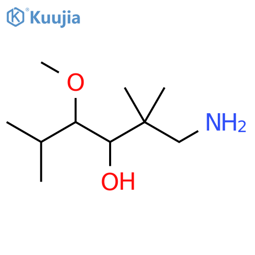 3-Hexanol, 1-amino-4-methoxy-2,2,5-trimethyl- structure