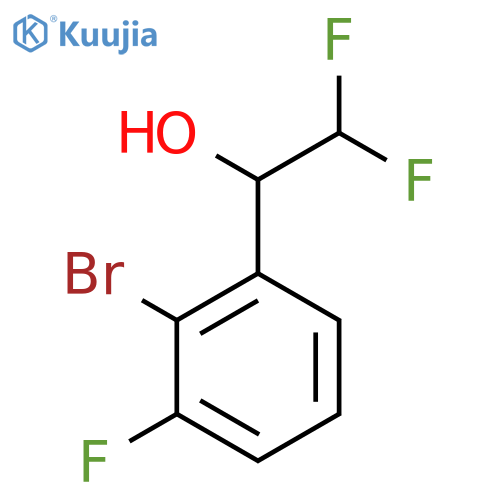 1-(2-Bromo-3-fluorophenyl)-2,2-difluoroethan-1-ol structure