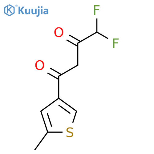 4,4-Difluoro-1-(5-methylthiophen-3-yl)butane-1,3-dione structure