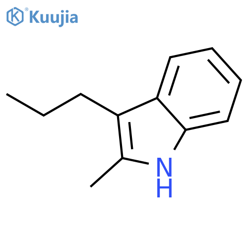 2-Methyl-3-propylindole structure