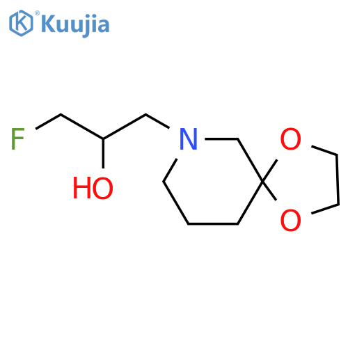 1,4-Dioxa-7-azaspiro[4.5]decane-7-ethanol, α-(fluoromethyl)- structure