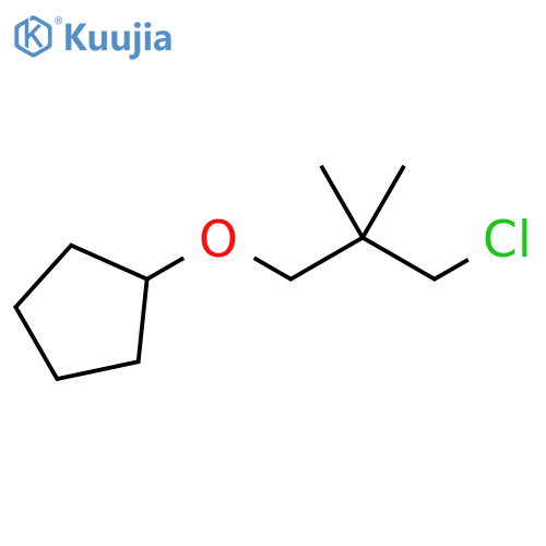 Cyclopentane, (3-chloro-2,2-dimethylpropoxy)- structure