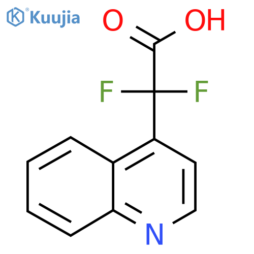 2,2-Difluoro-2-(quinolin-4-yl)acetic acid structure