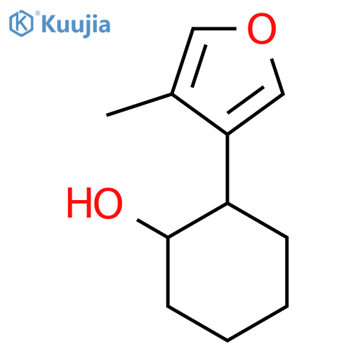 2-(4-Methylfuran-3-yl)cyclohexan-1-ol structure