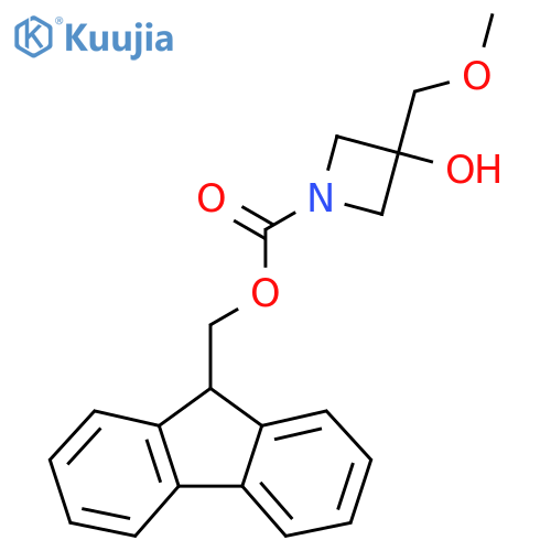 (9H-fluoren-9-yl)methyl 3-hydroxy-3-(methoxymethyl)azetidine-1-carboxylate structure
