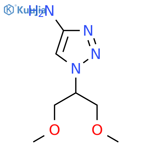 1-(1,3-dimethoxypropan-2-yl)-1H-1,2,3-triazol-4-amine structure