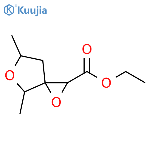 1,5-Dioxaspiro[2.4]heptane-2-carboxylic acid, 4,6-dimethyl-, ethyl ester structure