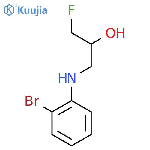 1-[(2-Bromophenyl)amino]-3-fluoropropan-2-ol structure