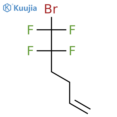 1-Hexene, 6-bromo-5,5,6,6-tetrafluoro- structure