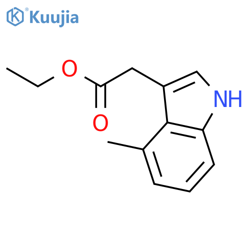 1H-Indole-3-acetic acid, 4-methyl-, ethyl ester structure