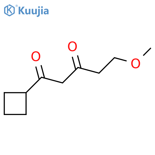 1-Cyclobutyl-5-methoxypentane-1,3-dione structure