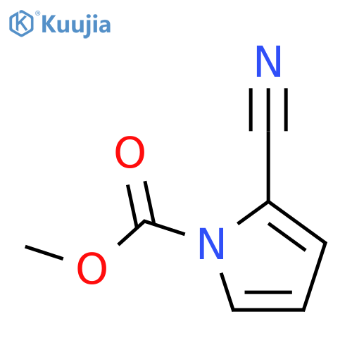 1H-Pyrrole-1-carboxylicacid, 2-cyano-, methyl ester structure