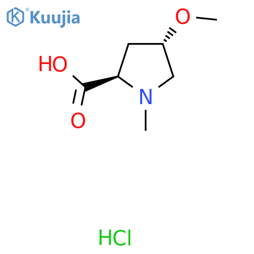 (2R,4S)-4-Methoxy-1-methylpyrrolidine-2-carboxylic acid hydrochloride structure