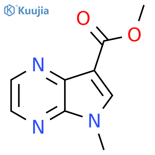 5-Methyl-5H-pyrrolo[2,3-b]pyrazine-7-carboxylic acid methyl ester structure