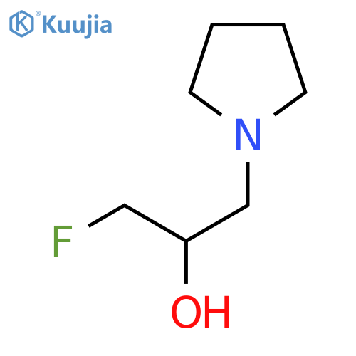 1-Fluoro-3-(pyrrolidin-1-yl)propan-2-ol structure