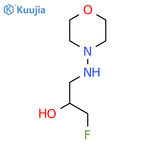 1-Fluoro-3-[(morpholin-4-yl)amino]propan-2-ol structure