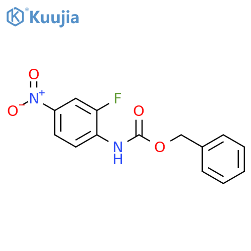 benzyl N-(2-fluoro-4-nitrophenyl)carbamate structure