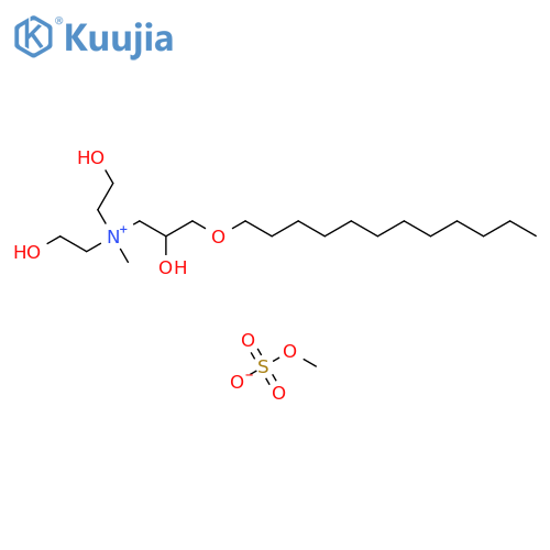 (3-(Dodecyloxy)-2-hydroxypropyl)bis(2-hydroxyethyl)methylammonium methyl sulphate structure