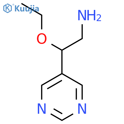 2-Ethoxy-2-(pyrimidin-5-yl)ethan-1-amine structure