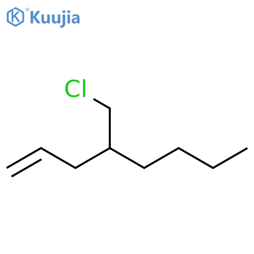 1-Octene, 4-(chloromethyl)- structure