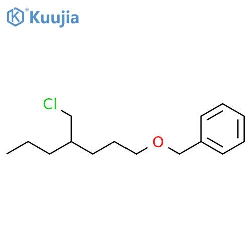 Benzene, [[[4-(chloromethyl)heptyl]oxy]methyl]- structure