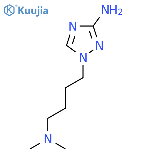 1-[4-(dimethylamino)butyl]-1H-1,2,4-triazol-3-amine structure