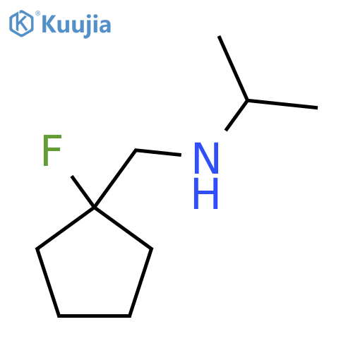 [(1-Fluorocyclopentyl)methyl](propan-2-yl)amine structure